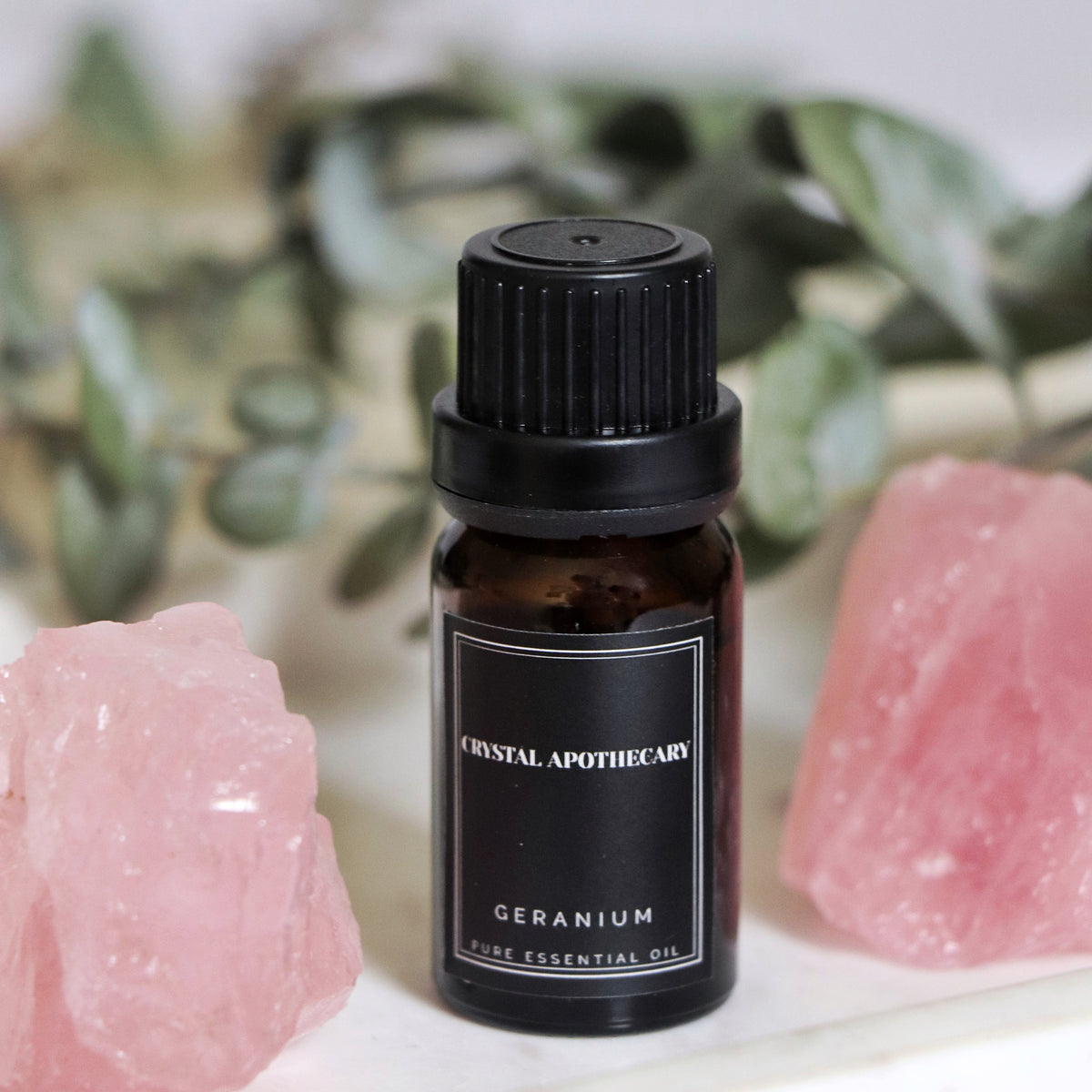 Geranium Essential Oil with Rose Quartz – Crystal Apothecary