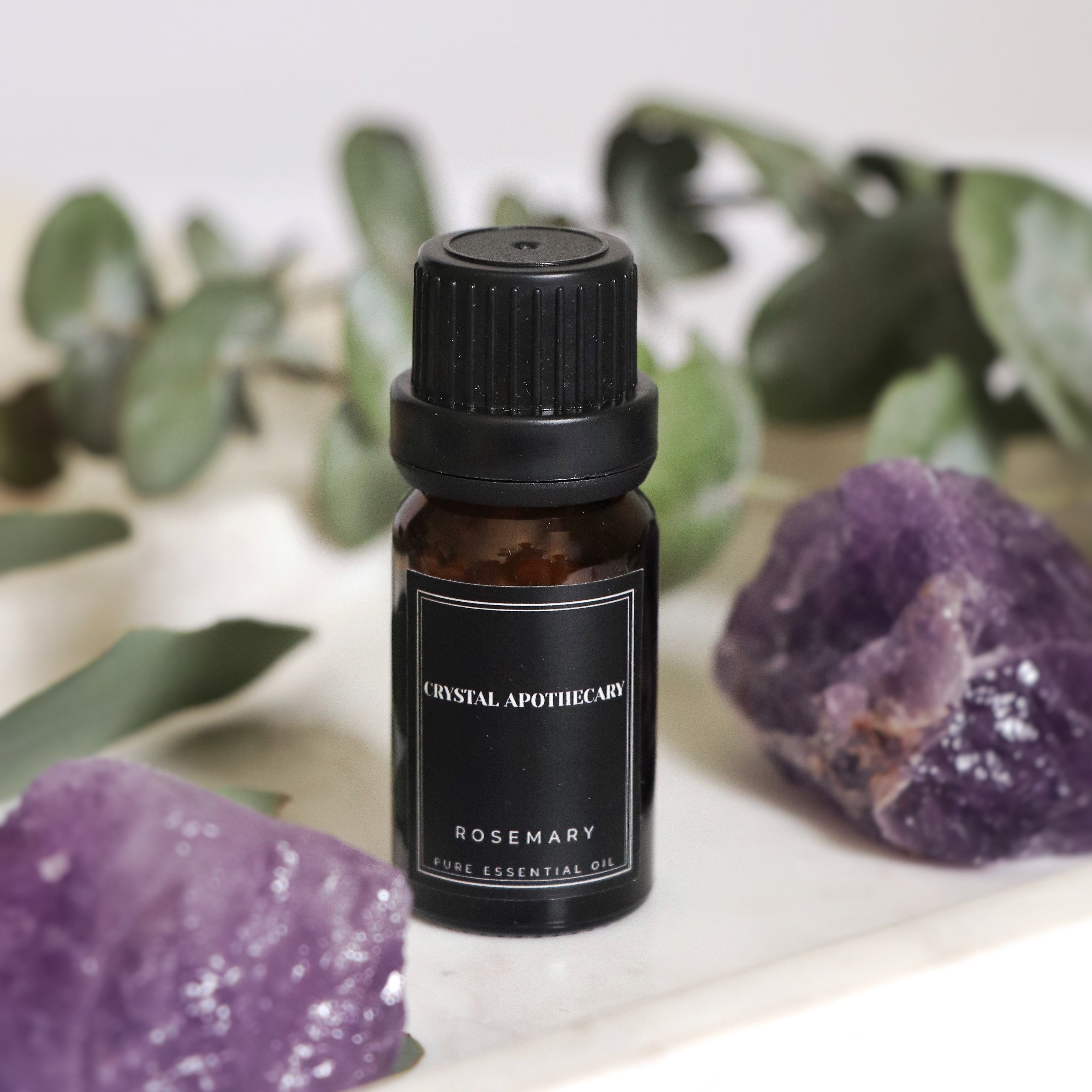 Rosemary Pure Essential Oil with Amethyst