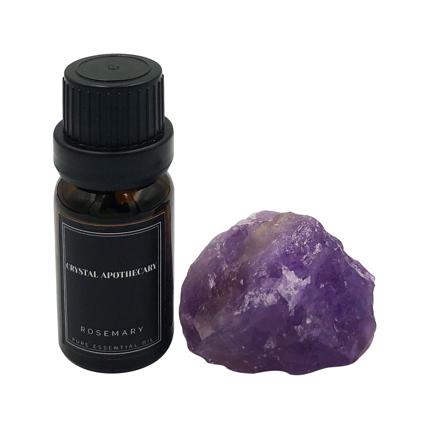 Rosemary Pure Essential Oil with Amethyst