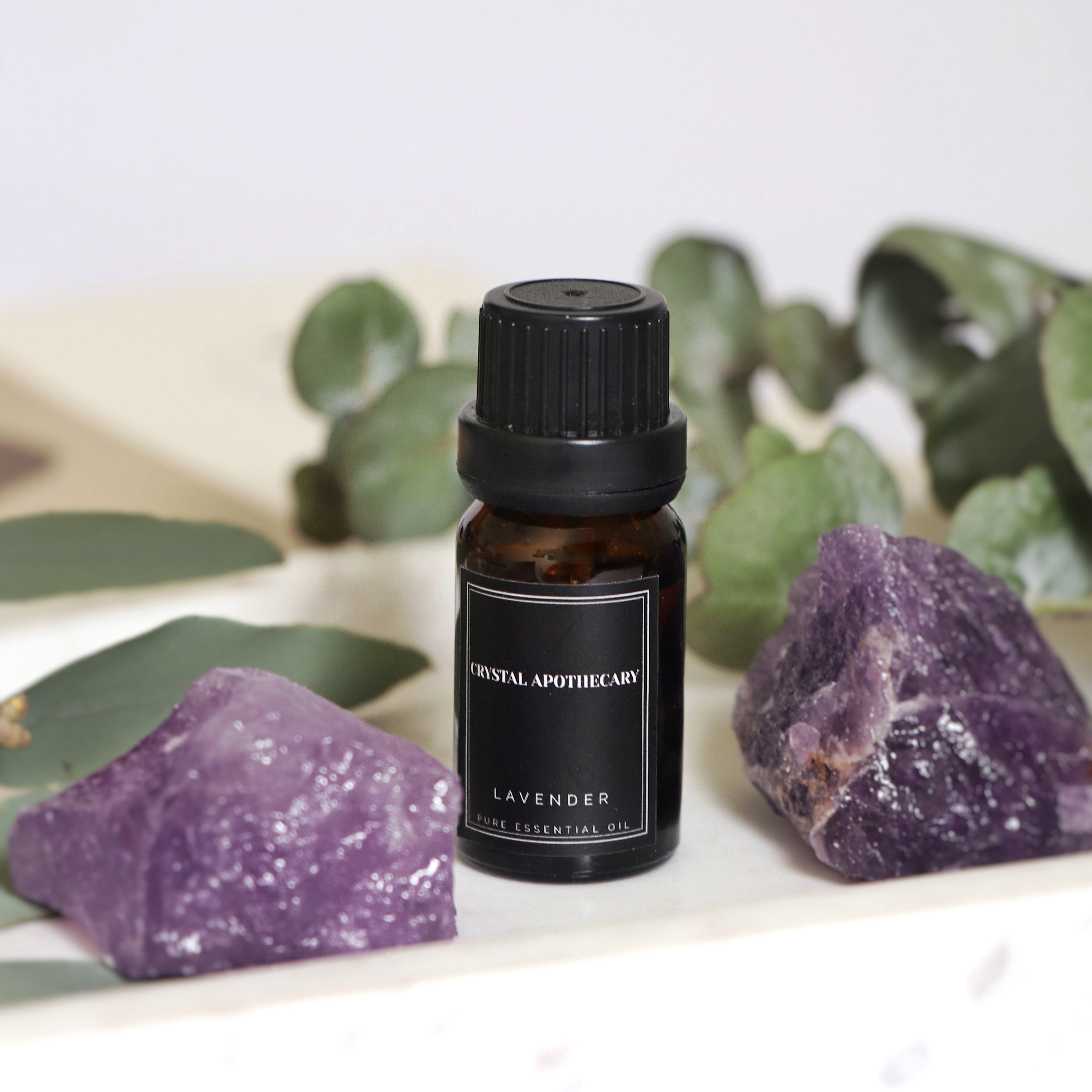 Lavender Pure Essential Oil with Amethyst